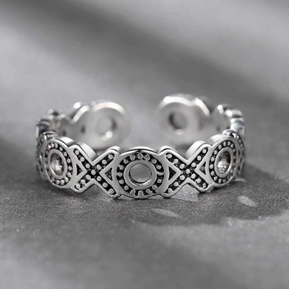 925 sterling silver Wedding/Engagement Rings, I701 - Picture 6 of 6